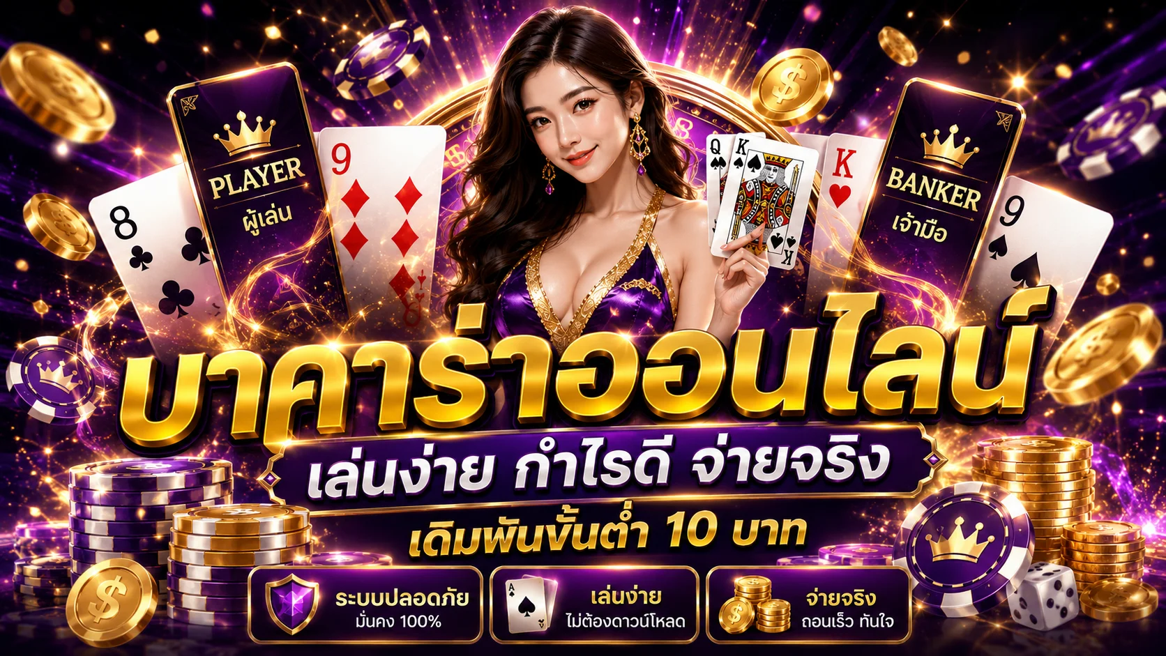 ห้องคาสิโนออนไลน์สด บาคาร่า รูเล็ต บน XZONE168